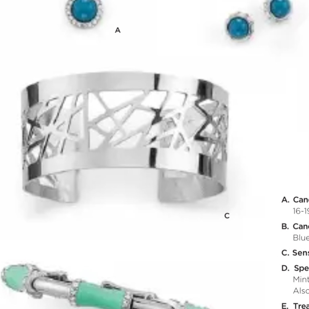 Lia Sophia “Sensor” Silver Cuff Bracelet. Like New